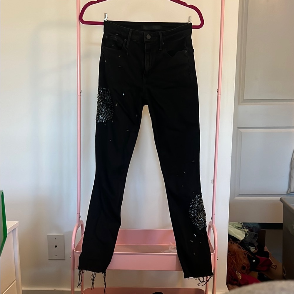 Joe's Jeans Black beaded Skinny Denim Essential